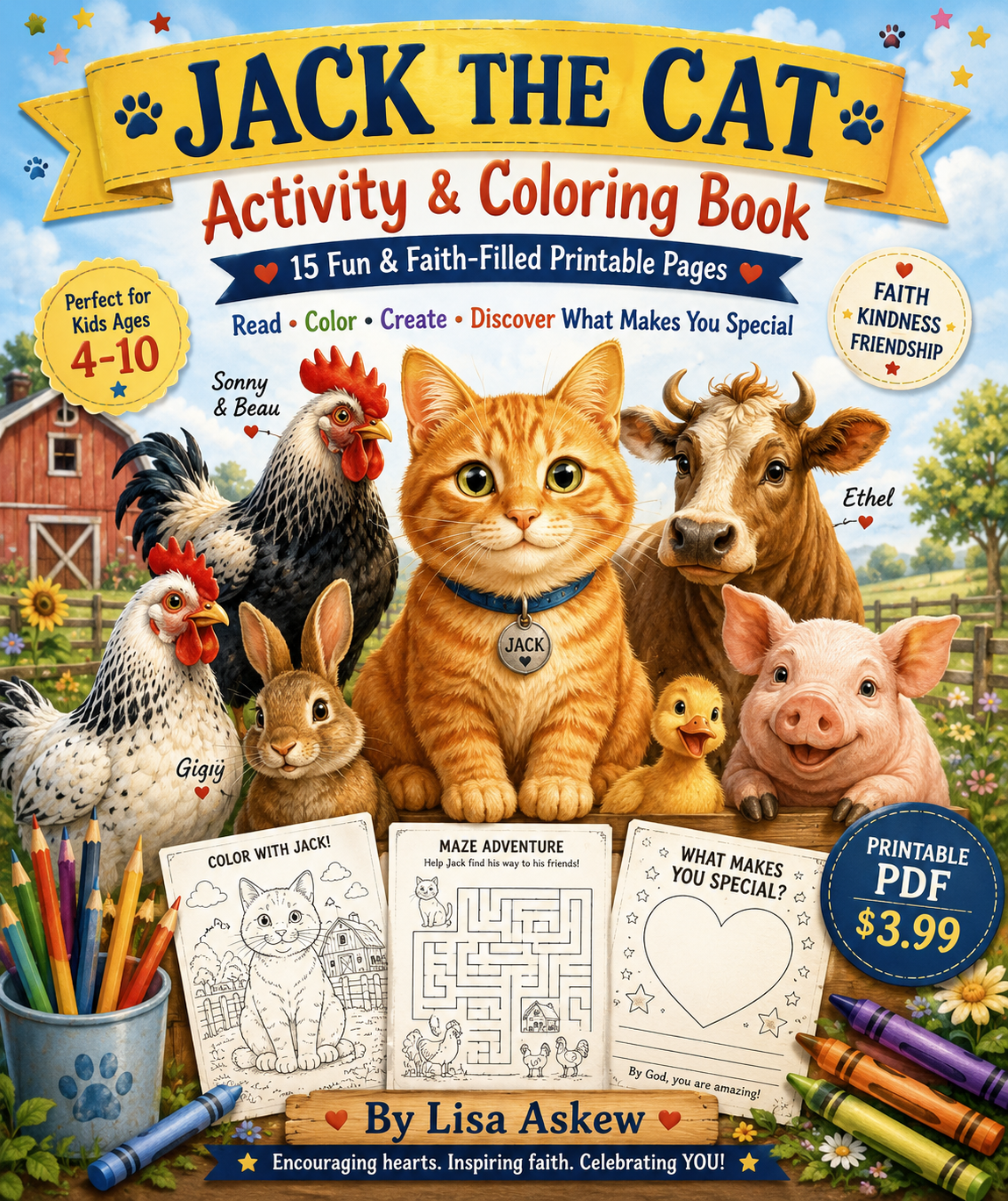 Jack the Cat Activity Book